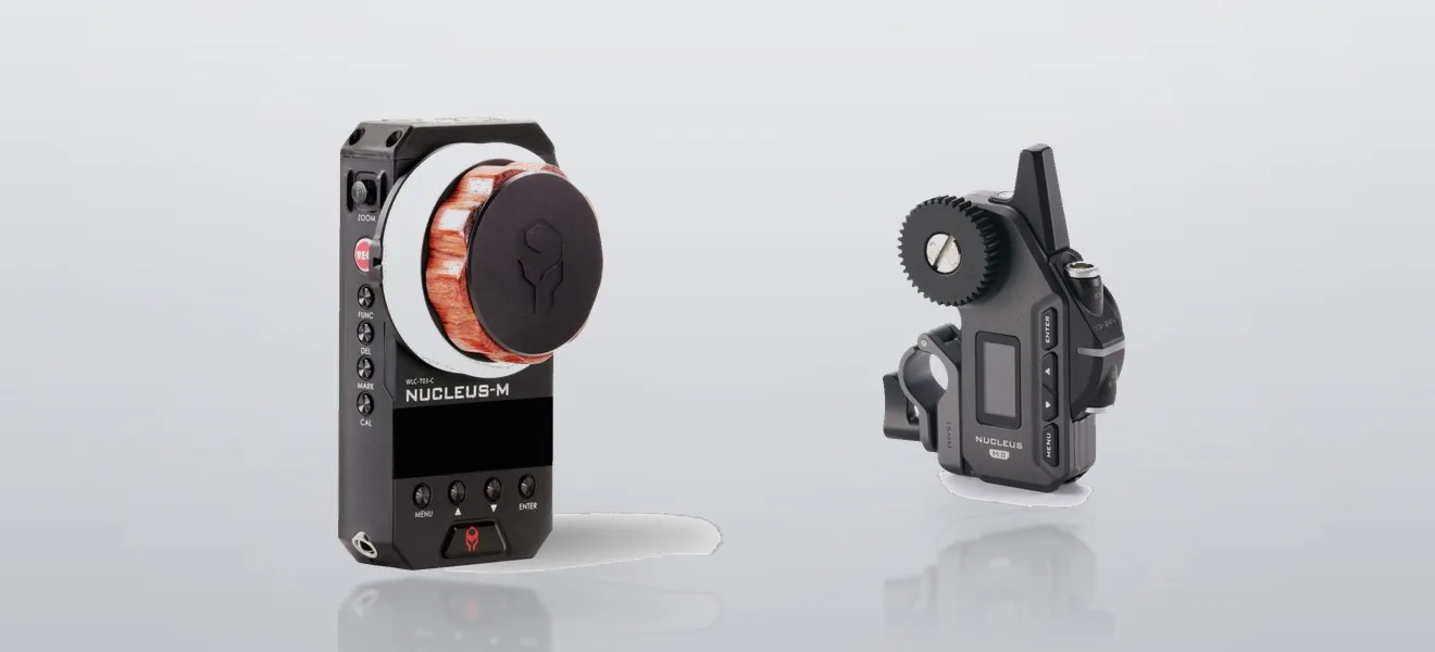 Wireless follow-focus units and matte boxes