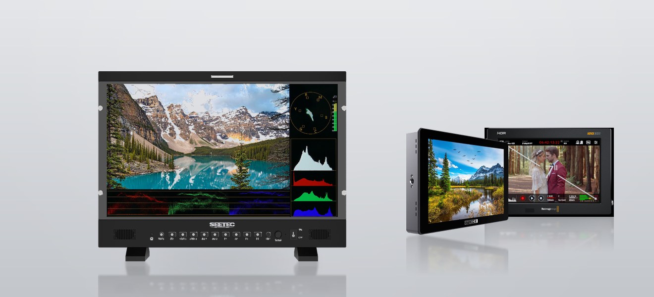 SWIT, SmallHD and SEETEC production monitors